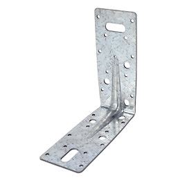 Sabrefix Heavy Duty Angle Brackets Galvanised 63mm x 150mm 10 Pack.